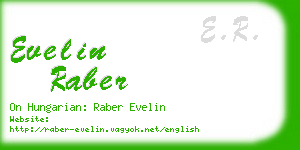 evelin raber business card